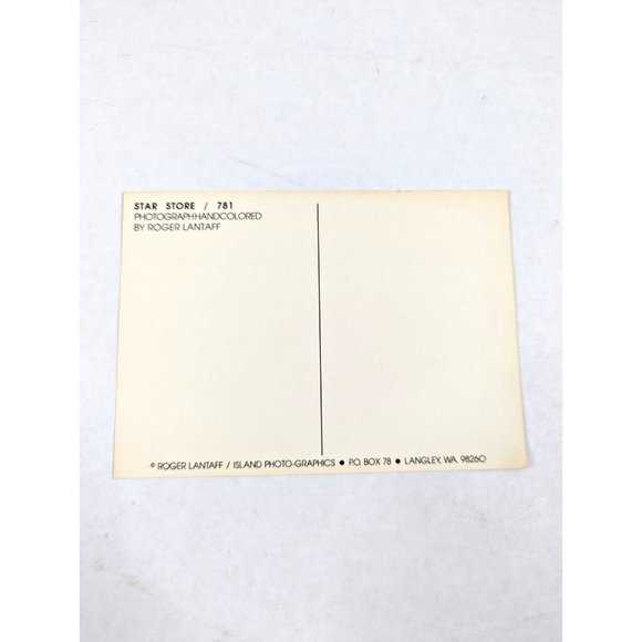 Roger Lantaff Star Store 1980s Art Postcard Print Americana Washington Unposted - Picture 2 of 4